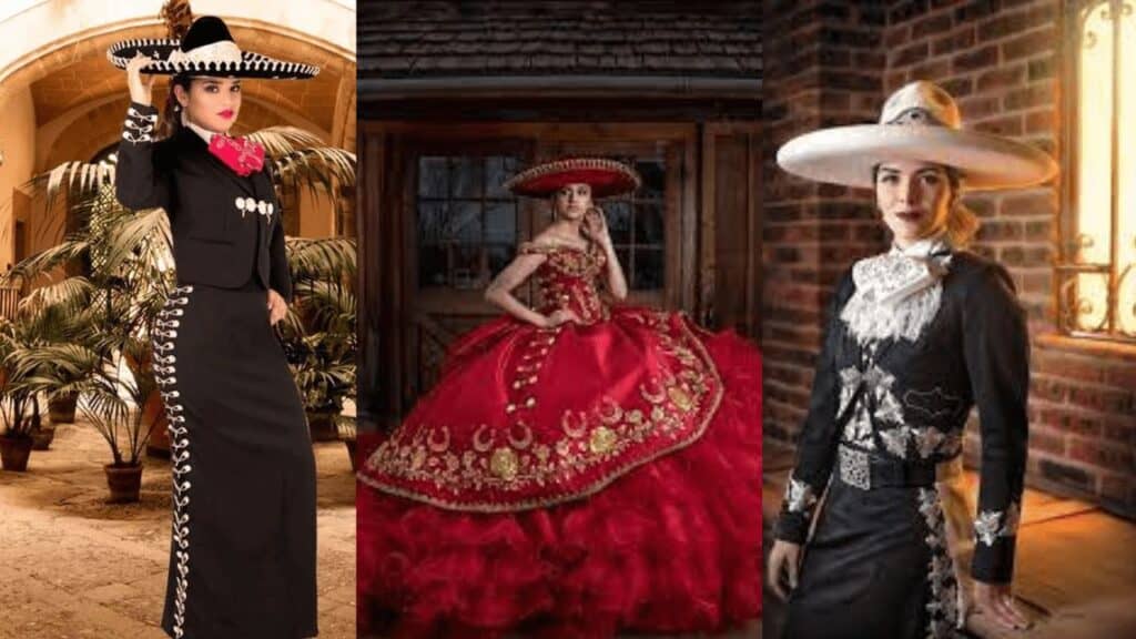 Vestimenta tradicional charra adaptada al festejo 15 años charros