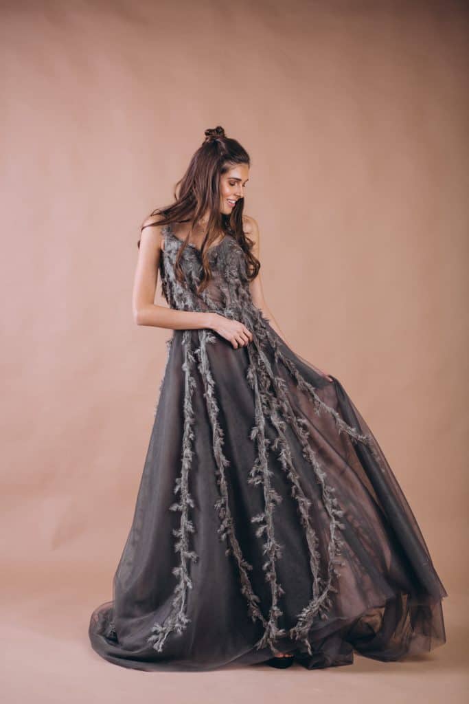 vestido de 15 color negro